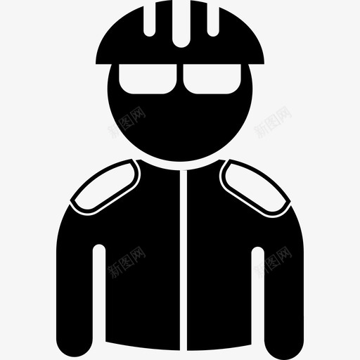 带头盔和夹克的自行车手3人满满的图标svg_新图网 https://ixintu.com 3人 带头盔和夹克的自行车手 满满的
