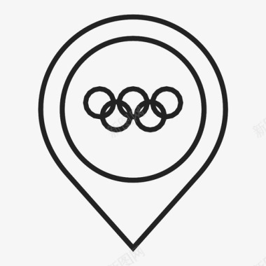 奥运会各国参赛体育图标图标