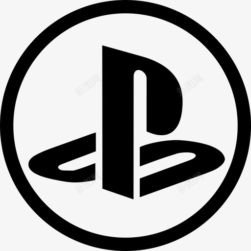 游戏视频游戏的Ps标志图标svg_新图网 https://ixintu.com 游戏 视频游戏的Ps标志