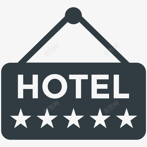 酒店招牌酒店和餐厅酷标图标svg_新图网 https://ixintu.com 酒店和餐厅酷矢量图标 酒店招牌