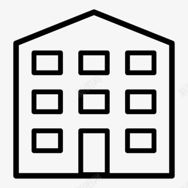 建筑结构屋顶图标图标