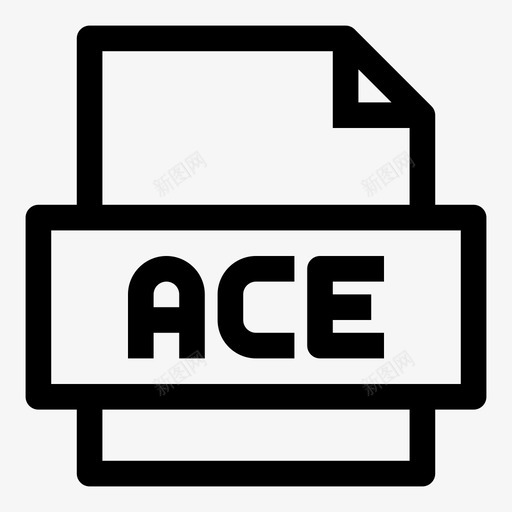 ace文件类型存储图标svg_新图网 https://ixintu.com ace文件 winace压缩文件 压缩文件 字节 存储 扩展名 数据 文件扩展名 类型 计算机