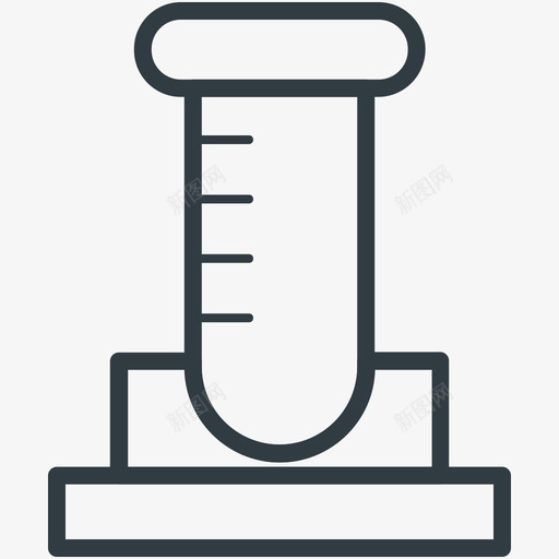 试管科技线图标svg_新图网 https://ixintu.com 科技矢量线图标 试管