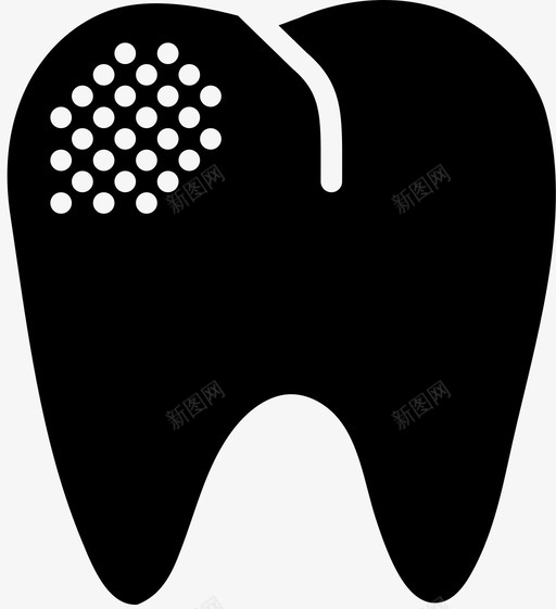 中度腐烂的前磨牙医用固体图标svg_新图网 https://ixintu.com 中度腐烂的前磨牙 医用固体
