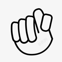 聋人手语t手指字母表手语拼写图标高清图片