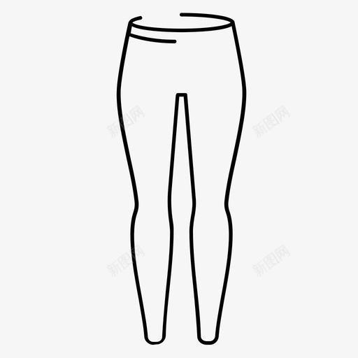 紧身裤女装热裤图标svg_新图网 https://ixintu.com 健身房 女式 女装 女裤 热裤 紧身 紧身裤
