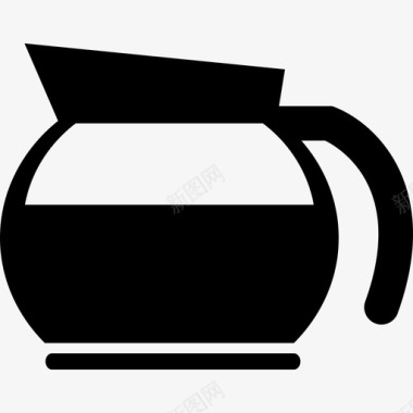 咖啡圆罐食物饮料套装图标图标