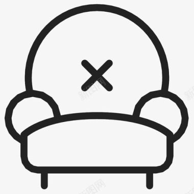 沙发椅子靠垫图标图标