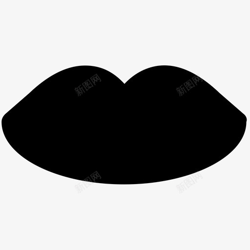 女人的嘴唇时尚大胆的固体图标svg_新图网 https://ixintu.com 女人的嘴唇 时尚大胆的固体图标