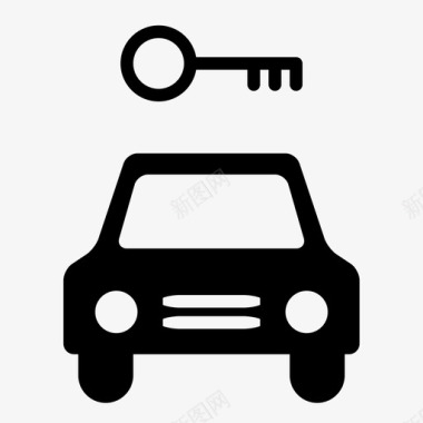 汽车钥匙服务复制维修图标图标
