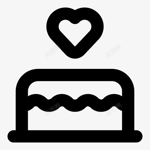 蛋糕面包店项目甜点图标svg_新图网 https://ixintu.com 家庭轮廓大胆 心 情人节 材料 浪漫 爱情 甜点 蛋糕 面包店项目 食物