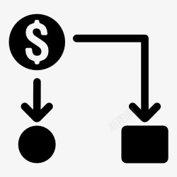 应收帐款现金流零用现金收入图标高清图片