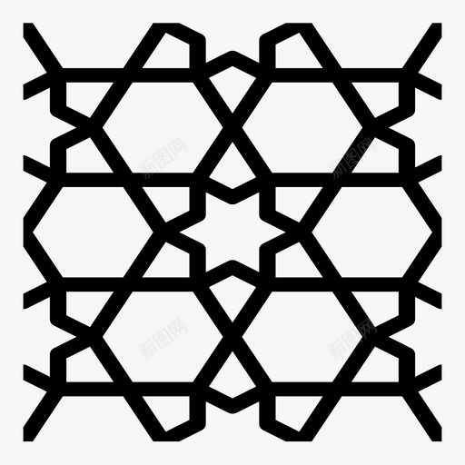 星马赛克瓷砖线图标svg_新图网 https://ixintu.com 图案 星马赛克 服装 瓷砖 纺织品 线 织物 织物图案 艺术 被子 鹅卵石