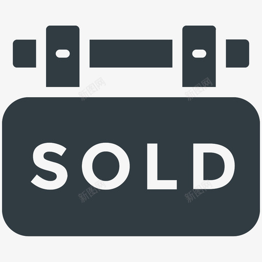 出售标志房地产酷标图标svg_新图网 https://ixintu.com 出售标志 房地产酷矢量图标