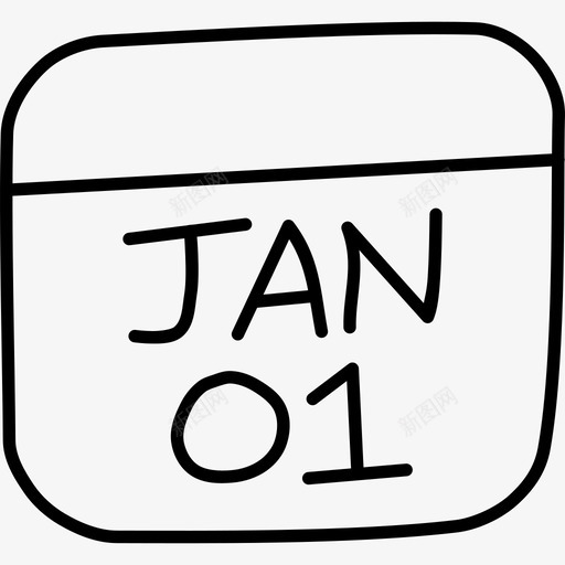 新年圣诞涂鸦图标svg_新图网 https://ixintu.com 圣诞涂鸦 新年