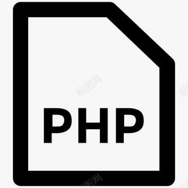 php和开发粗体线图标图标