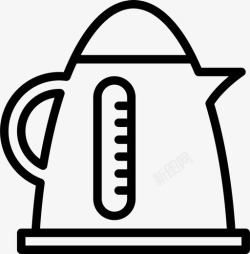 水壶在火炉烧水图片水壶茶壶厨房图标高清图片