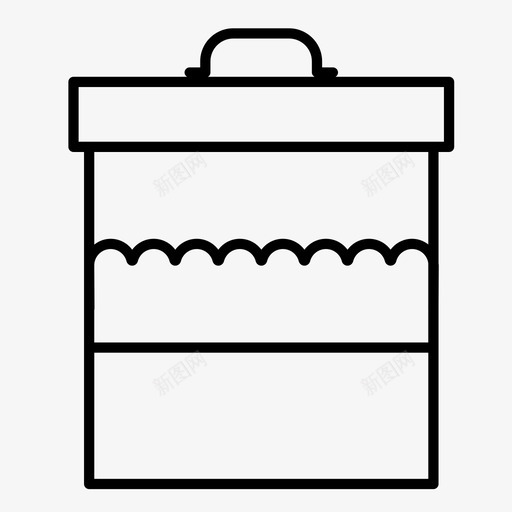 饼干盒物品饼干图标svg_新图网 https://ixintu.com 容器 材料 沐浴化妆品 物品 罐子 食物 饼干 饼干盒