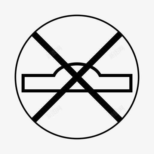 保险杠路标图标svg_新图网 https://ixintu.com 保险杠 路标