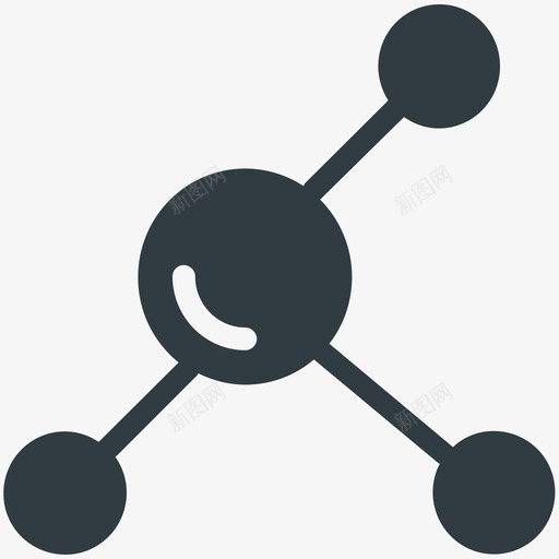 分子结构搜索引擎优化和网络营销酷向量图标svg_新图网 https://ixintu.com 分子结构 搜索引擎优化和网络营销酷向量图标