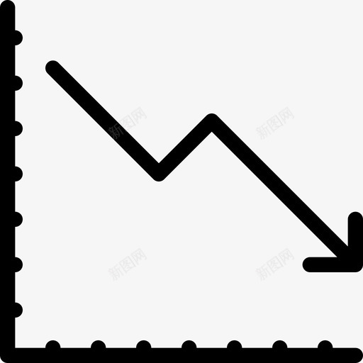 折线图货币图表图标svg_新图网 https://ixintu.com excel 图表 折线图 拒绝 数据 电子表格 财务 财务大纲 货币 银行