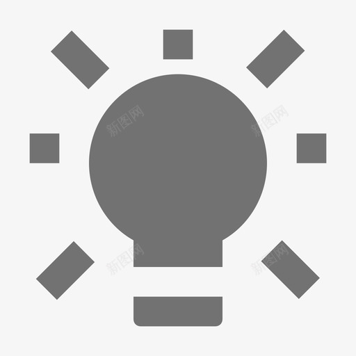 灯泡市场和经济材料标图标svg_新图网 https://ixintu.com 市场和经济材料设计图标 灯泡