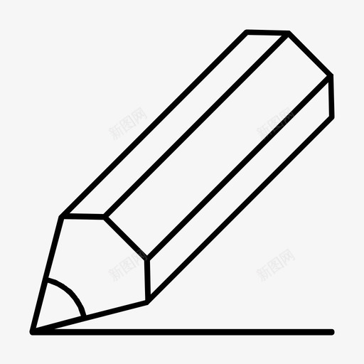 铅笔美术彩色图标svg_新图网 https://ixintu.com 书写 图画 彩色 无橡皮擦 绘画 美术 钢笔 铅笔