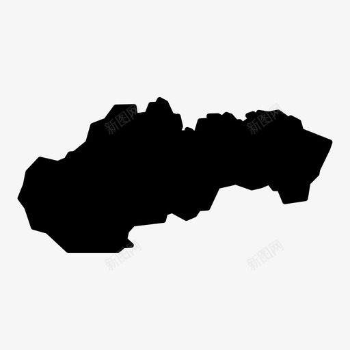 斯洛伐克薄导航图标svg_新图网 https://ixintu.com 不规则 世界地图字形 位置 内陆 国家 地图 导航 崎岖 斯洛伐克 薄 起伏