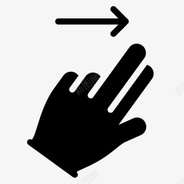 两个手指向右滑动向右滑动摘要图标图标