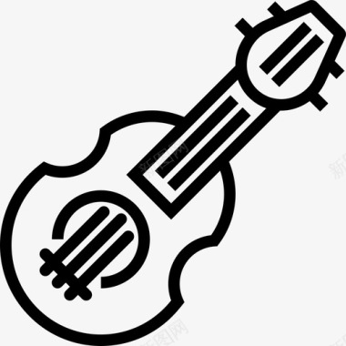 巴拉莱卡班卓琴吉他图标图标