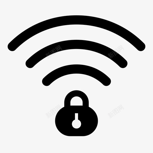 锁酒吧互联网图标svg_新图网 https://ixintu.com wifi 互联网 信号 安全 密码 挂锁 通行证 酒吧 锁