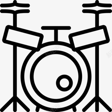 鼓套乐器鼓手图标图标