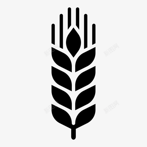麦芽大麦啤酒图标svg_新图网 https://ixintu.com 农作物 啤酒 大麦 小麦 谷物 酿造 面包 麦芽