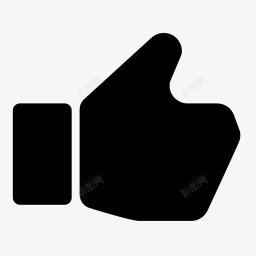 竖起大拇指不喜欢图标svg_新图网 https://ixintu.com 不 售出 喜欢 喜欢图标 喜欢按钮 按住 竖起大拇指 粗体 金色