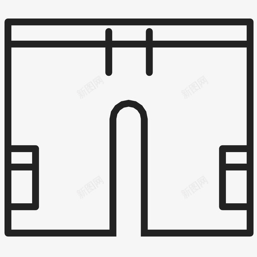 短裤夏季款式图标svg_新图网 https://ixintu.com 夏季 时尚 服装 款式 热 短裤 舒适 衣服