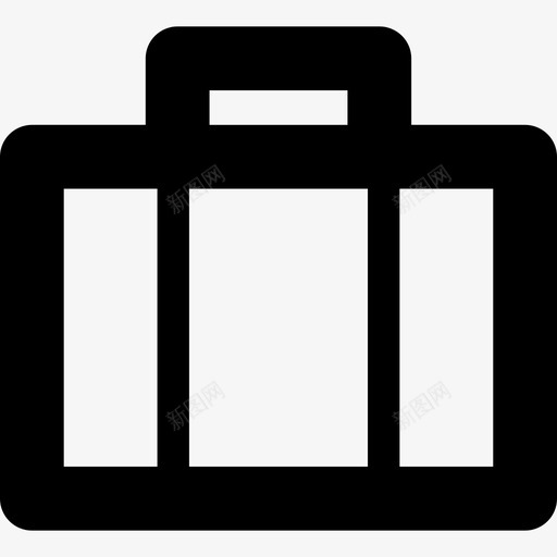 行李总轮廓符号旅行必需品图标svg_新图网 https://ixintu.com 必需品 旅行 行李总轮廓符号