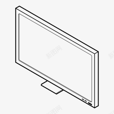 电视频道lcd图标图标