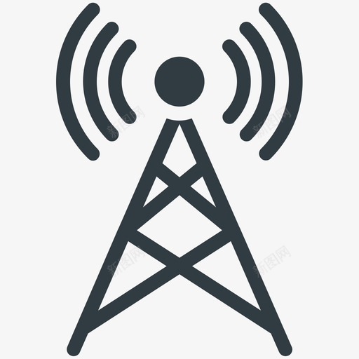 wifi塔通讯酷标图标svg_新图网 https://ixintu.com wifi塔 通讯酷矢量图标