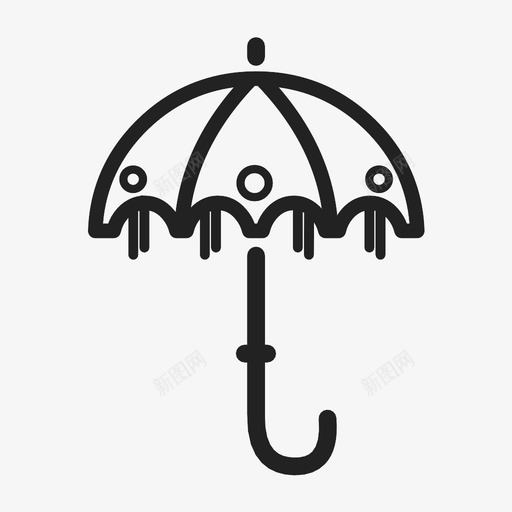派对伞装饰多米尼加共和国图标svg_新图网 https://ixintu.com 多米尼加共和国 天气 派对伞 灯光 节日 装饰 雨