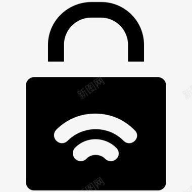 wifi锁定标志无线网络wifi密码图标图标