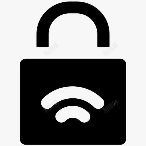 wifi锁定标志无线网络wifi密码图标svg_新图网 https://ixintu.com wifi密码 wifi锁定标志 互联网 加密 区域访问 受保护 安全 安全粗体图标 密钥 无线网络
