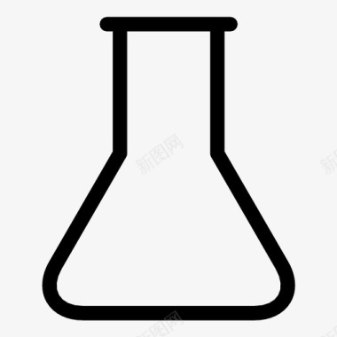锥形烧瓶化学玻璃化学图标图标