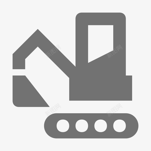 挖掘机市场和经济材料标图标svg_新图网 https://ixintu.com 市场和经济材料设计图标 挖掘机