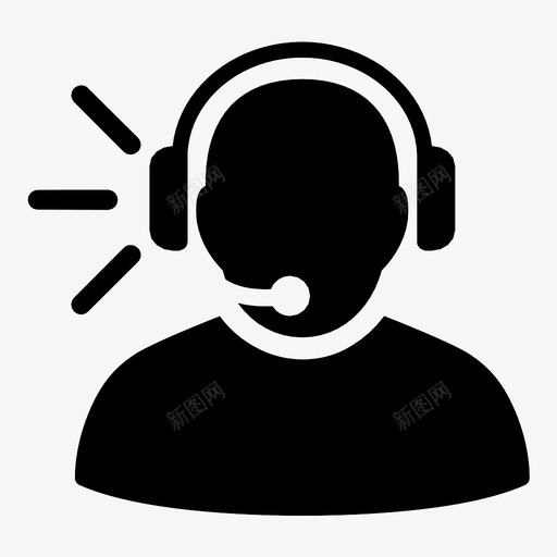 运营商信息听力服务台图标svg_新图网 https://ixintu.com 听力 接听 接收 服务台 来电 电话支持 电话营销 运营商信息