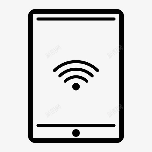 平板电脑wifi网络技术图标svg_新图网 https://ixintu.com 万维网 互联网 屏幕 平板电脑wifi 技术 显示器 移动 网络