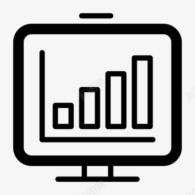 柱状图科学测量图标图标