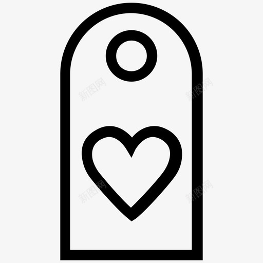 心脏标签爱情和浪漫线图标svg_新图网 https://ixintu.com 心脏标签 爱情和浪漫线图标