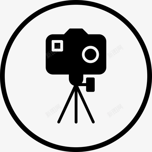 三支架设置摄影图标svg_新图网 https://ixintu.com 三支架 图像和视频 手柄 拍摄 摄影 支架 设备 设置