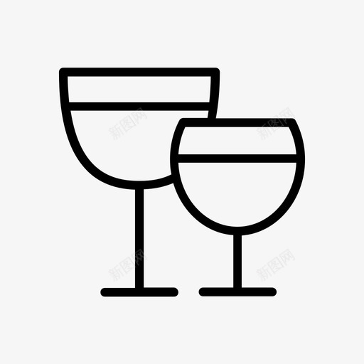 饮料酒精晚宴图标svg_新图网 https://ixintu.com 晚宴 玛格丽塔 玻璃杯 葡萄酒 酒店 酒精 餐厅 饮料