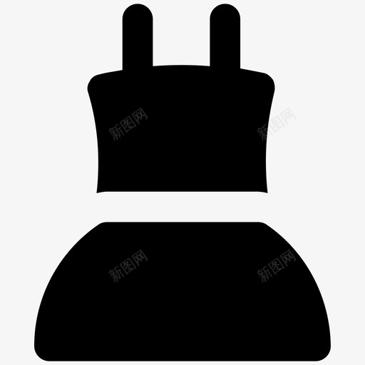 女士上衣衣服大胆的固体图标svg_新图网 https://ixintu.com 女士上衣 衣服大胆的固体图标
